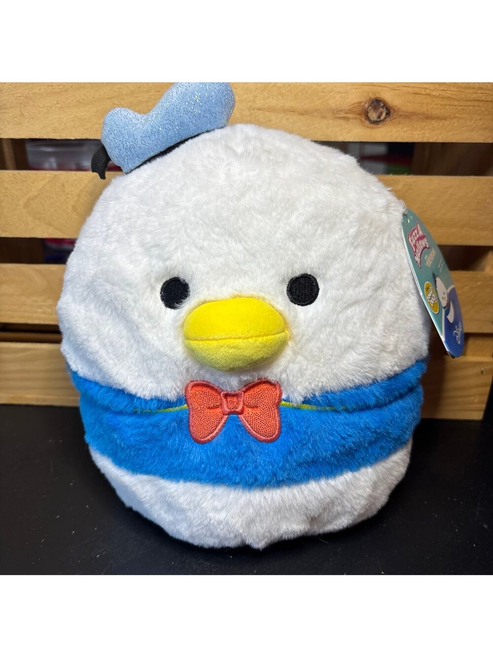 Squishmallow fuzzamallow Donald Duck 8” 90th anniversary plush stuffy Disney NWT
